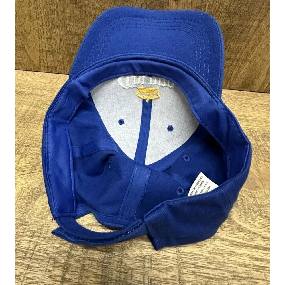 Corona men baseball hat cap in royal blue with embroidered logo adjustable strap